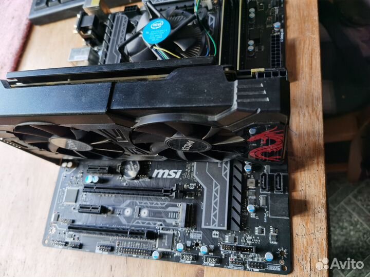 Комплект MSI b250pc mate, i3 7100, 16Gb, rx470 4gb