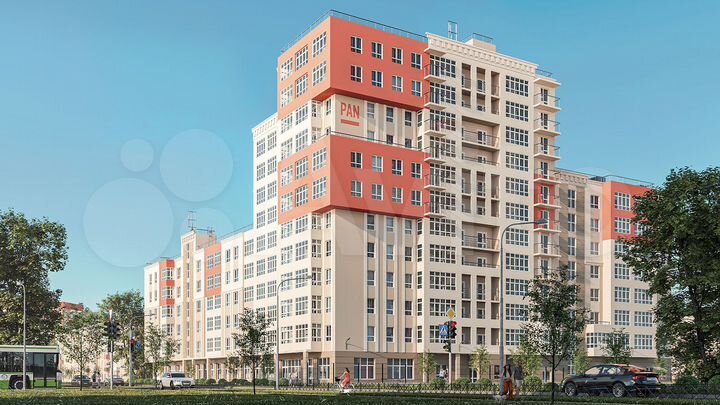 1-к. квартира, 40,6 м², 12/12 эт.