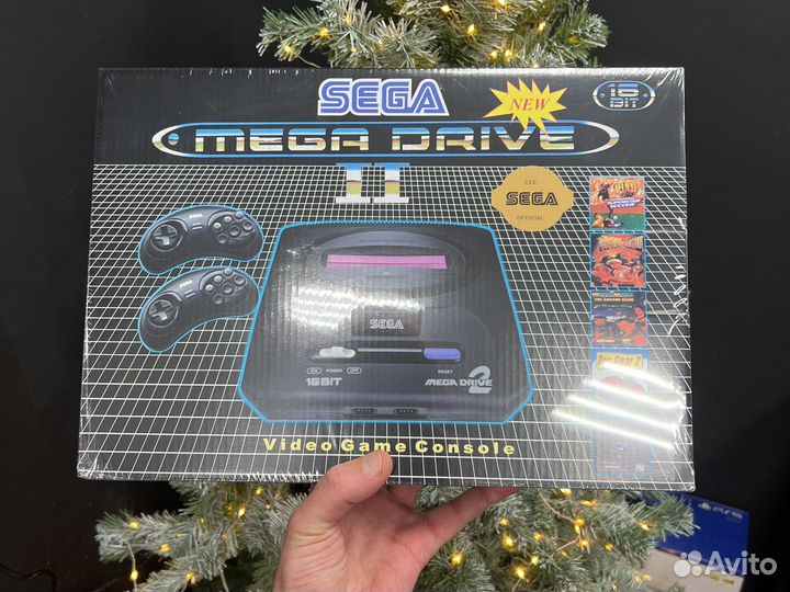 Sega Mega Drive 2 с играми и 2 джойстиками