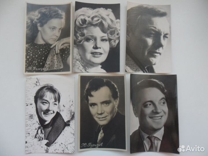 Открытки СССР зарубежные ; артисты, города