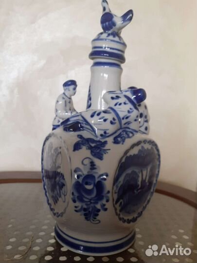 Штоф Гжель с настойкой