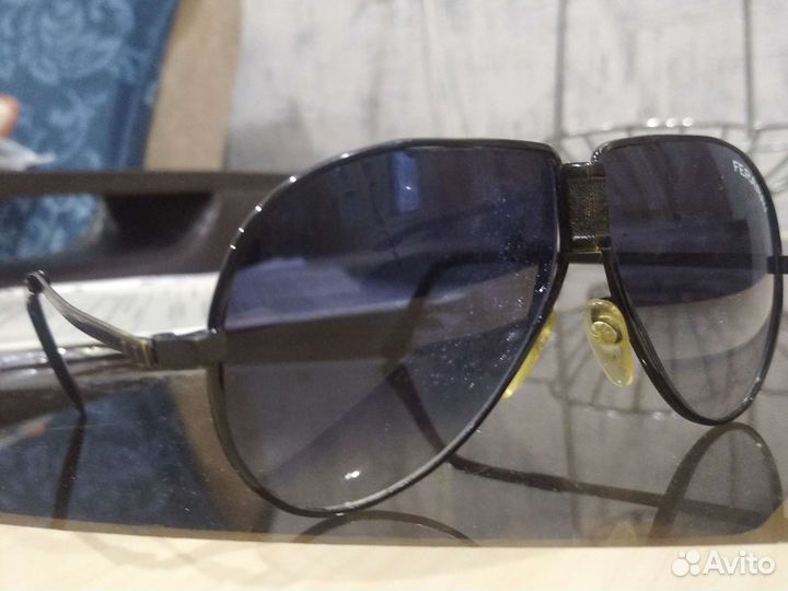 Очки солнцезащитные ferarri 80-х годов, чёрные