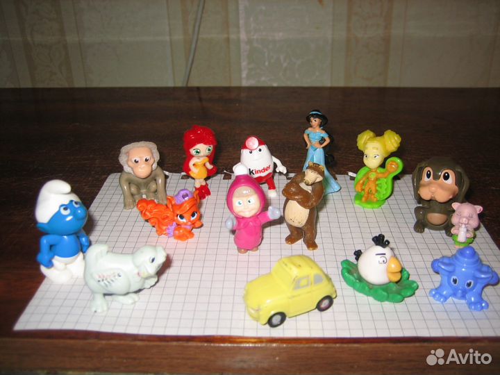 Киндер-сюрпризы, прилипалы из разных коллекций