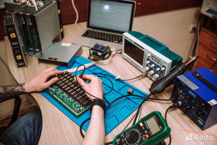 Ремонт майнинг оборудования асиков блоков хэш плат