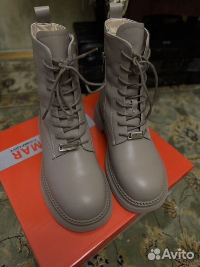 Ботинки натуральная кожа женские на платформе