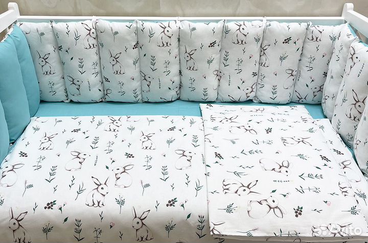 Комплект в кроватку Заборчик (расцветки разные)