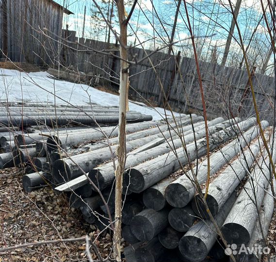 Столбы оциндрованые