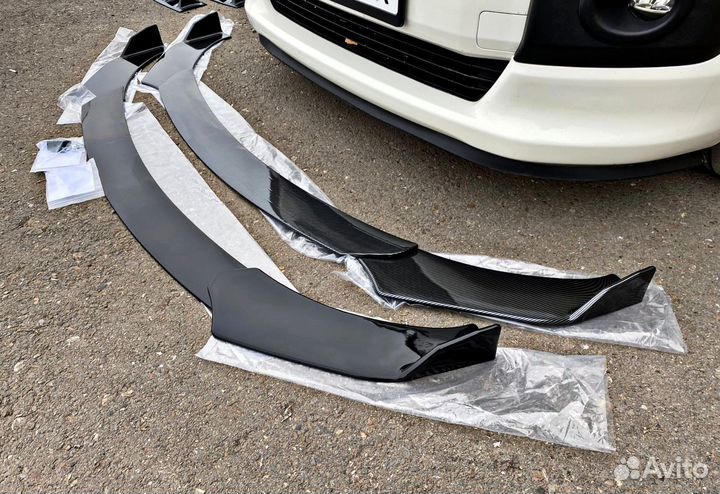 Сплиттер универсальный / накладка передний бампер