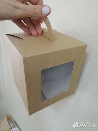 Коробка для кулича или бенто торта