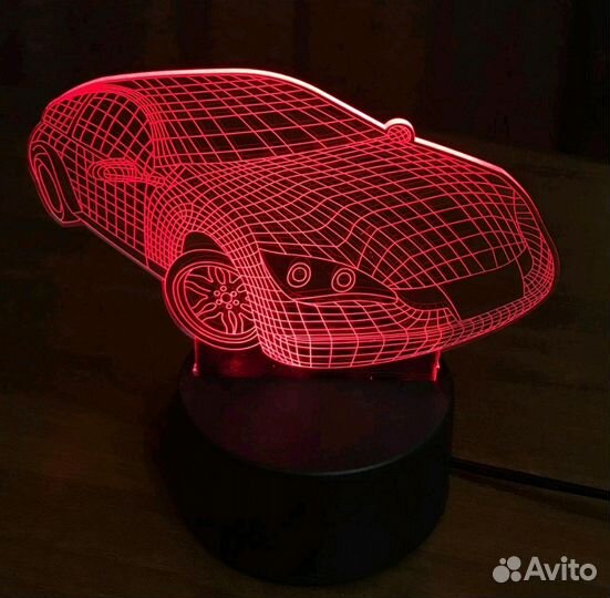 Ночник авто в 3D исполнении