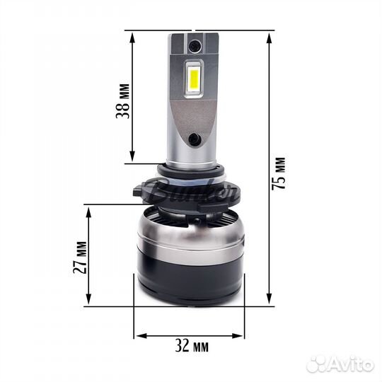 Cветодиодные лампы Sariti F16 цоколь HB4