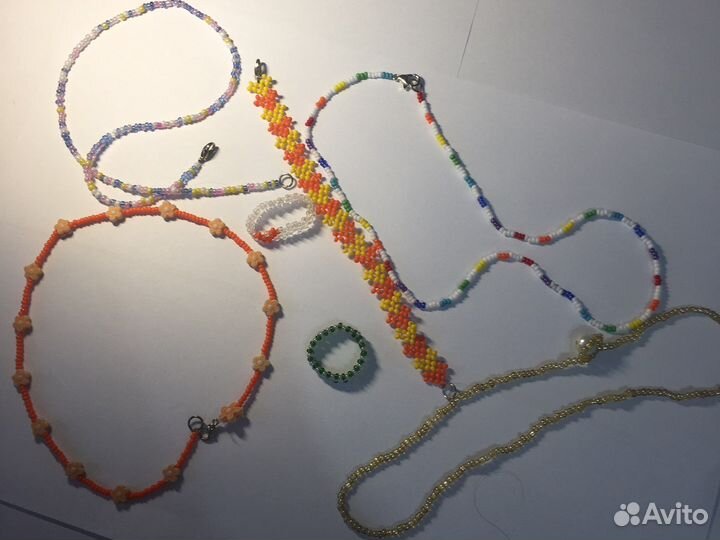 Кольца,браслеты,колье из бисера любой дизайн