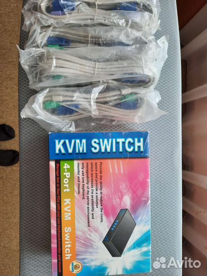 Переключатель KVM-0480 на 4 port PS/2 KVM switc