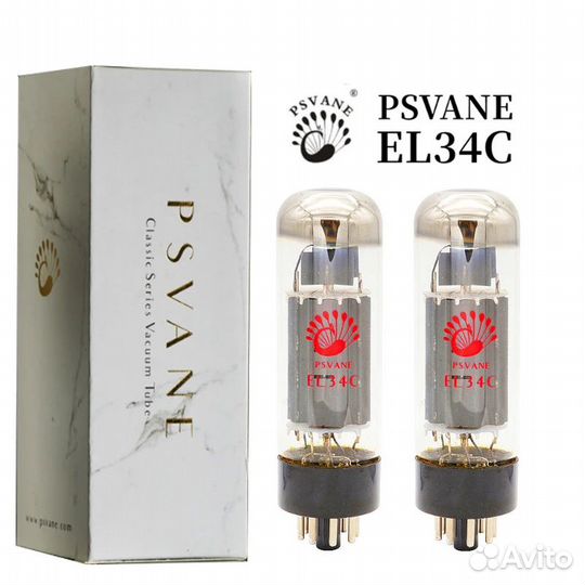 Лампы psvane EL34C - 2 шт. (matched)