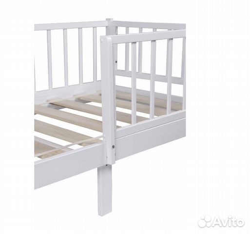 Кроватка детская берёза с бортиком Лисенок