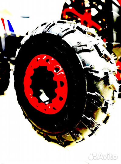 Детский квадроцикл 125 кубов Grizlik A125 красный