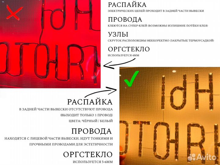 Отговорю вас заказывать неоновую вывеску