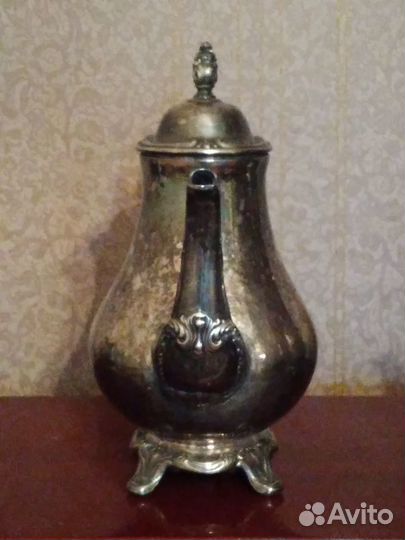 Чайно-кофейный сервиз Rogers & Son посеребренный