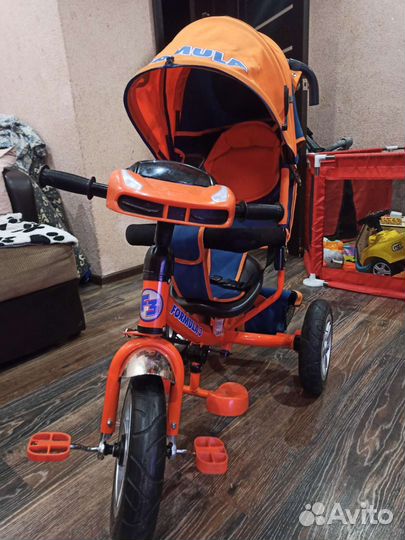 Детский велосипед с родительской ручкой