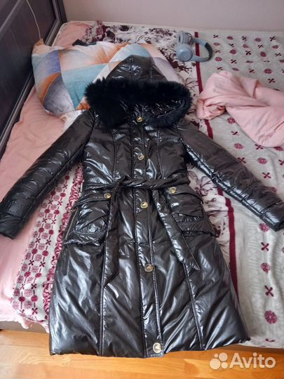 Пуховик зимний длинный женский 46 48