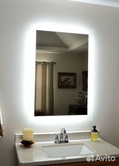 Зеркало с подсветкой размер 140*70см