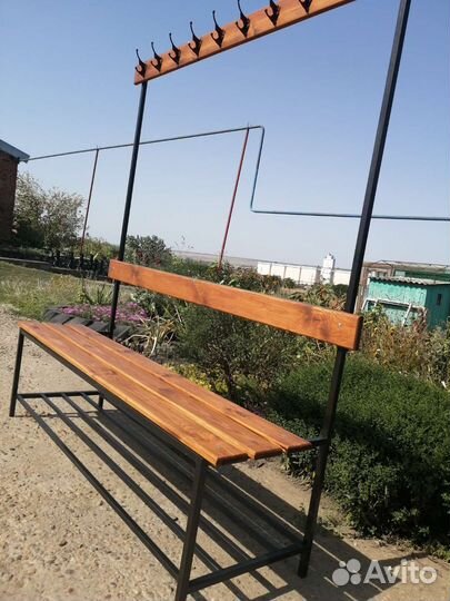 Скамья-вешалка односторонняя