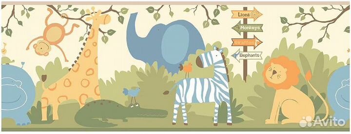 Бордюр для детской комнаты, цена за 3 рулона