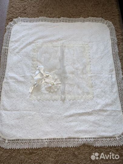 Кружевное одеяло на выписку