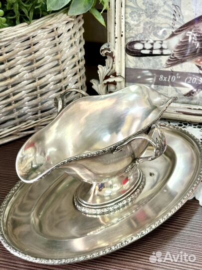 Соусник. серебрение.Франция