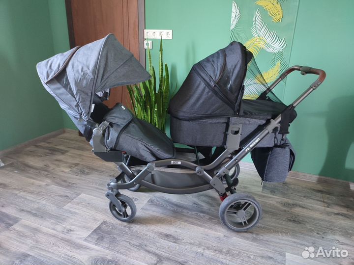 Коляска для двойни 3 в 1