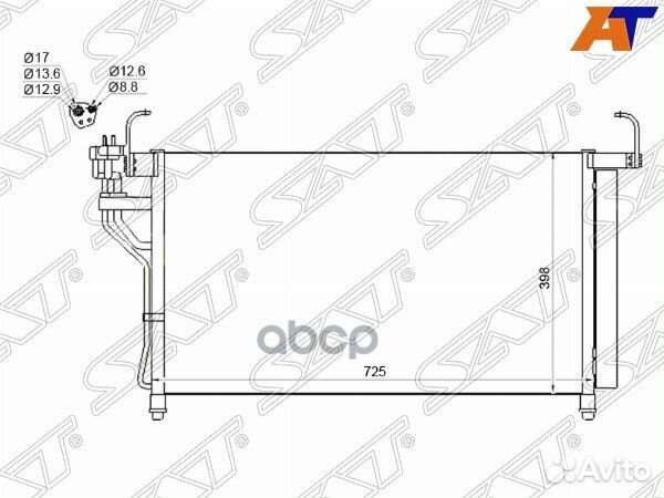 Конденсер hyundai H1 07- sthn803940 Sat