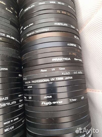 Защитные светофильтры разных диаметров