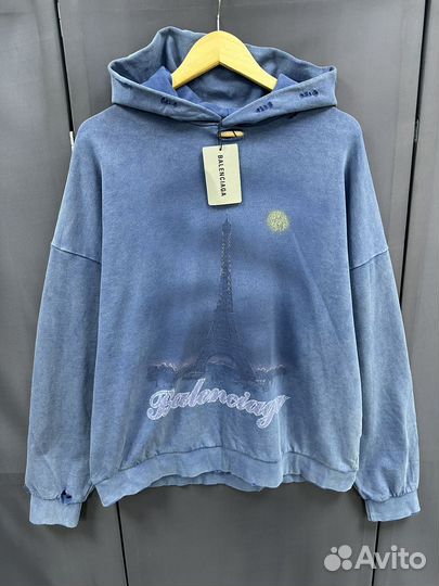 Худи balenciaga paris moon oversize