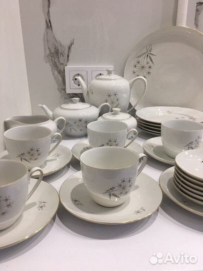 Гдр чайные сервизы винтаж редкий 26 предметов