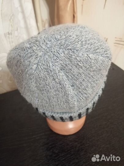 Шапка зимняя мужская(двойная вязка)