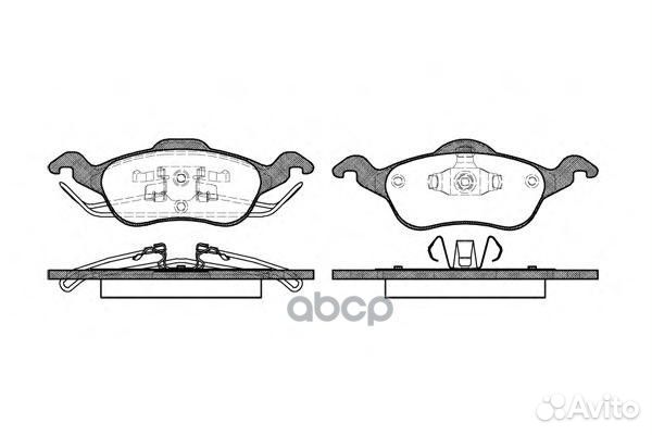 Колодки торм.пер. 2691.00 Road house