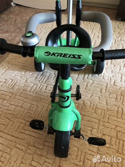 Детский велосипед с ручкой Kreiss