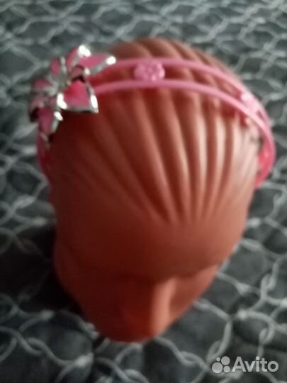 Ободок с цветком, пластик