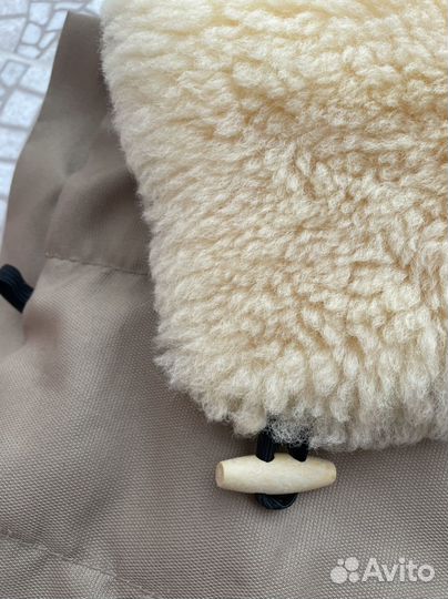 Зимний конверт в коляску на овчине