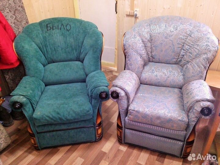 Перетяжка и замена обивки диванов из рогожки