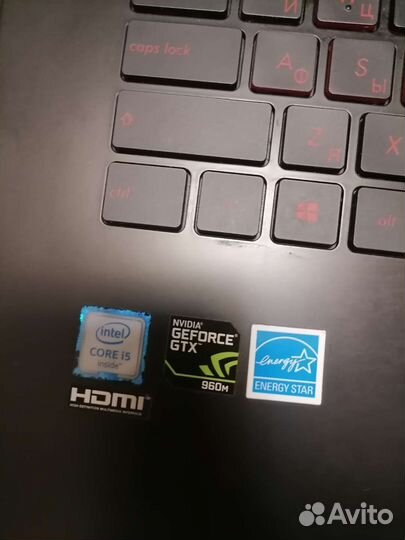 Игровой ноутбук asus rog GL752V