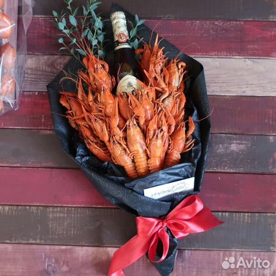 Мужской букет, подарок на 23 февраля, раки