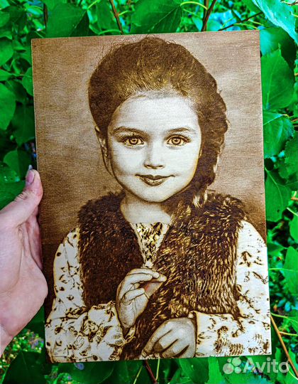 Выжигание портретов на дереве