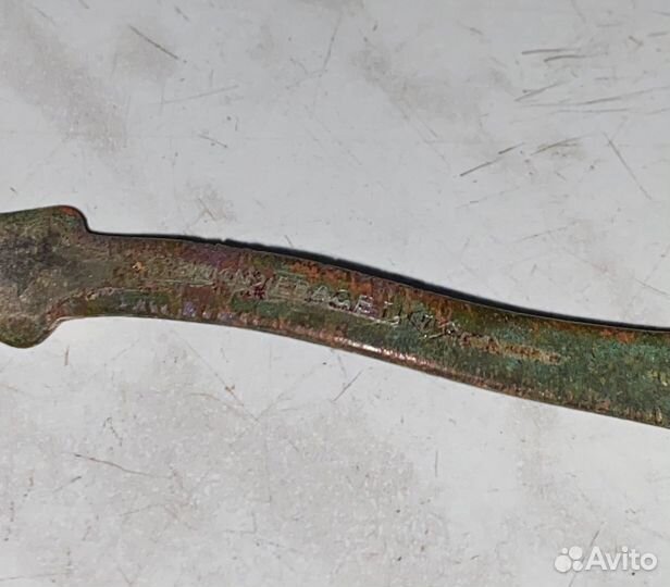 Мельхиоровая серебренная ложка Fraget n plaque