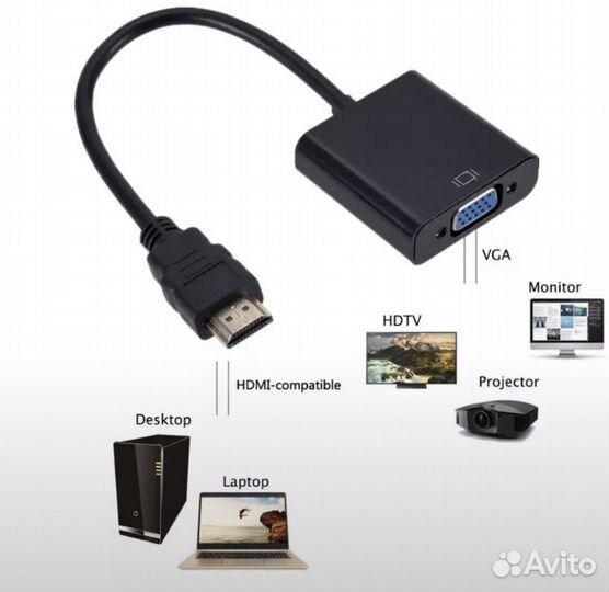 Новый Переходник VGA-hdmi