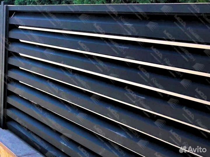 Забор жалюзи еврожалюзи