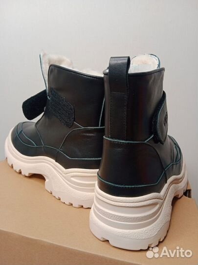 Зимние женские ботинки сапоги кожа овчина 41 37