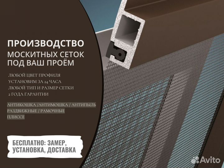 Москитные сетки плиссе