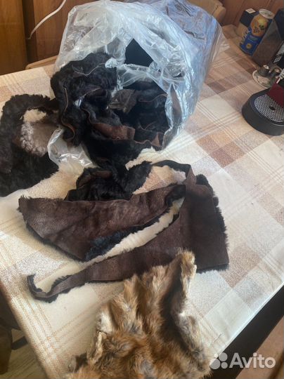 Натуральные лоскуты шерсти