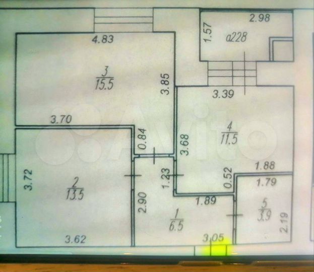 2-к. квартира, 54 м², 9/15 эт.